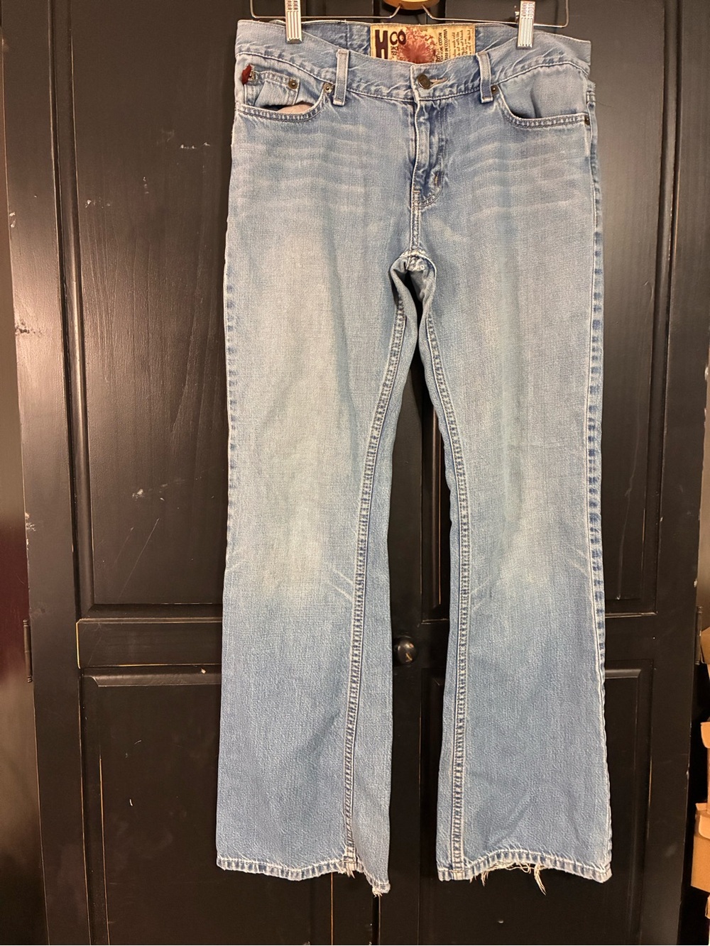 VINTAGE Y2K HOLLISTER HCO FLARE LOW RISE JEANS WOMENS SZ 9 Reg